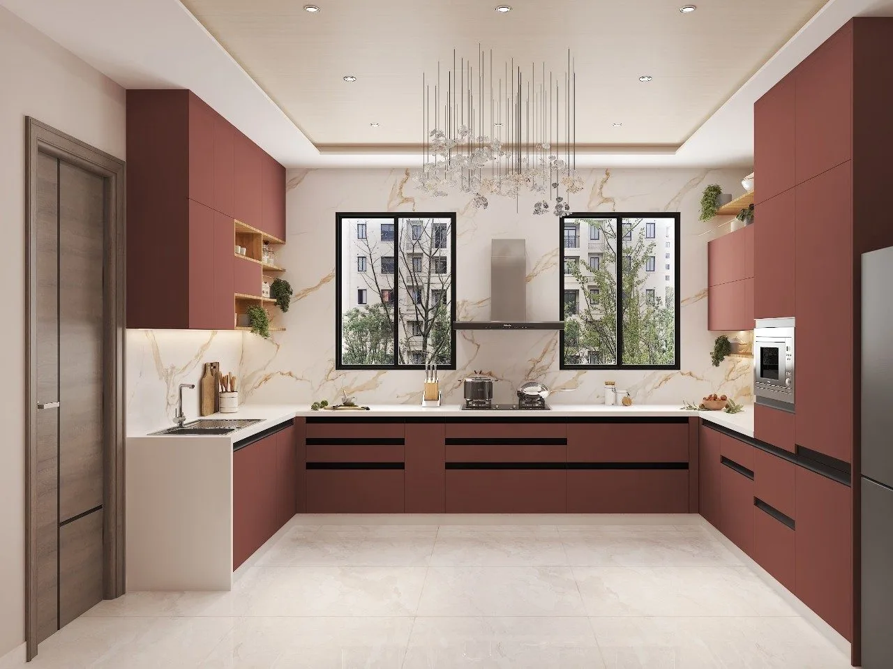 Custom modular kitchen